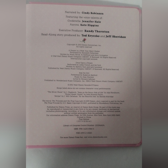 [5x$20] Disney Reading Along Book & CD - Picture 2 of 5